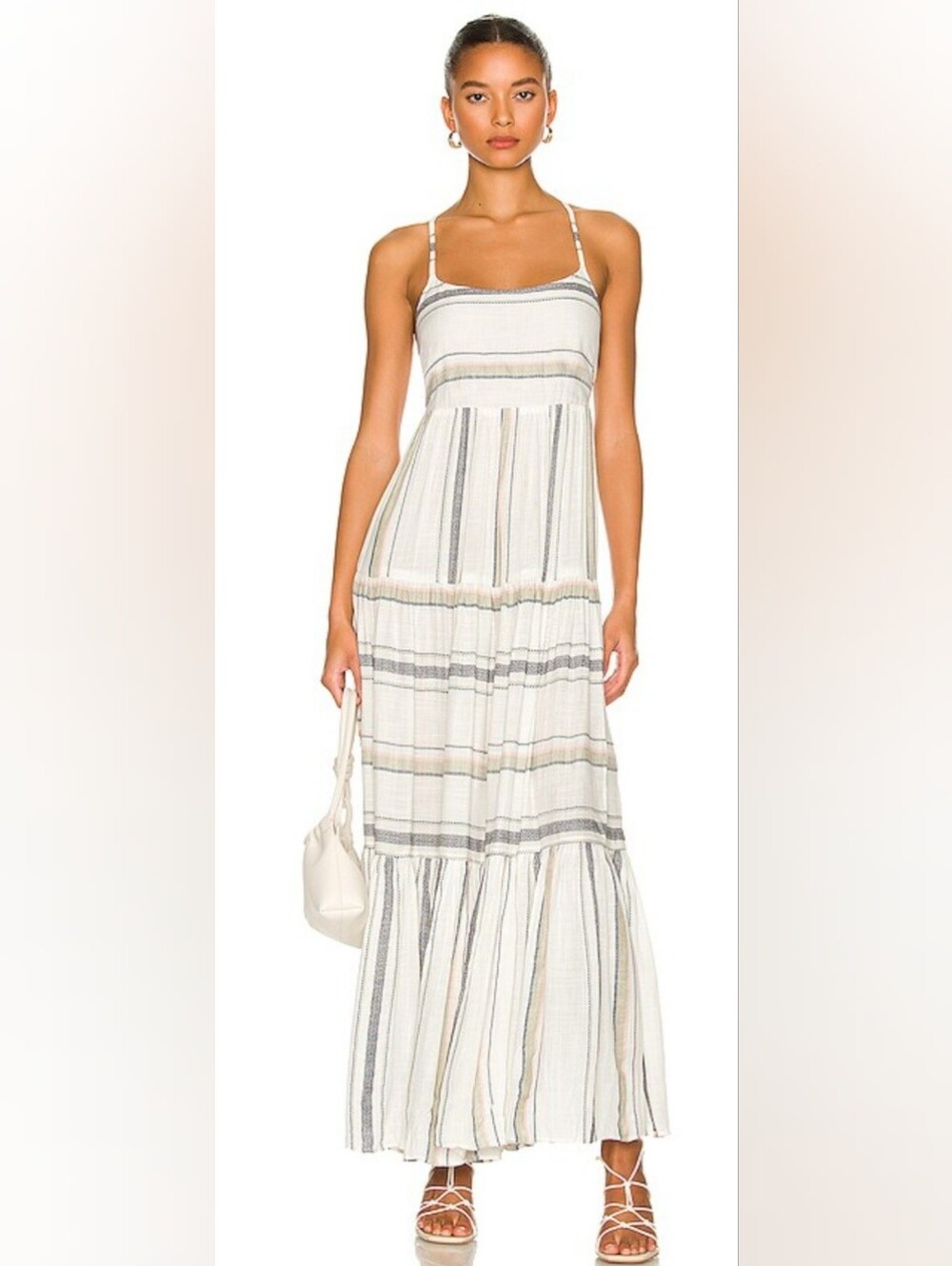 L*Space Santorini Dress In Isla Vista Stripe, Size M